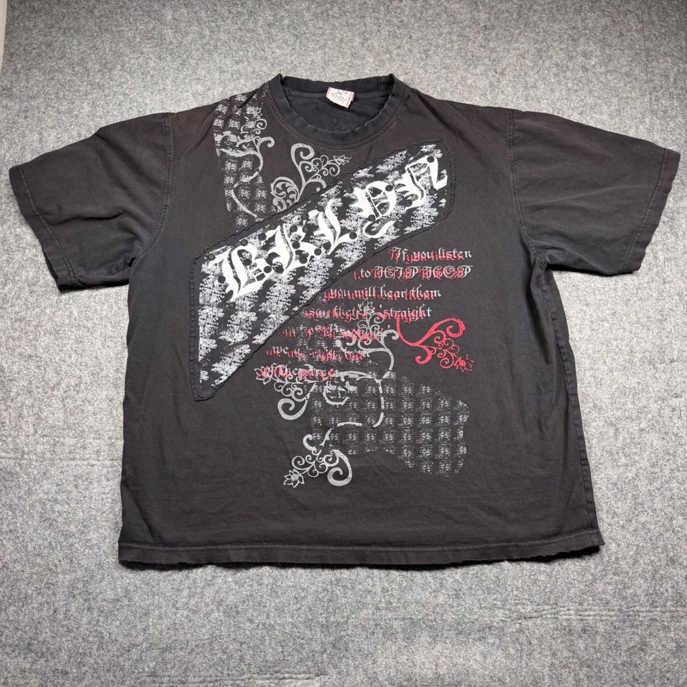 BX Est 1970 Mens 2XL Graphic T-Shirt Black Gothic MMA Streetwear RN112091 1261
